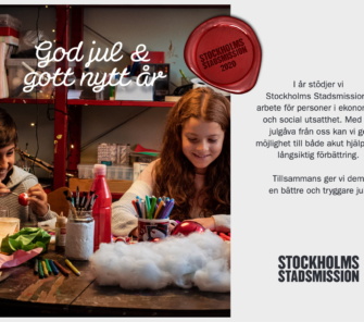 Annons Stockholms stadsmission och Lillebil bud Stockholm