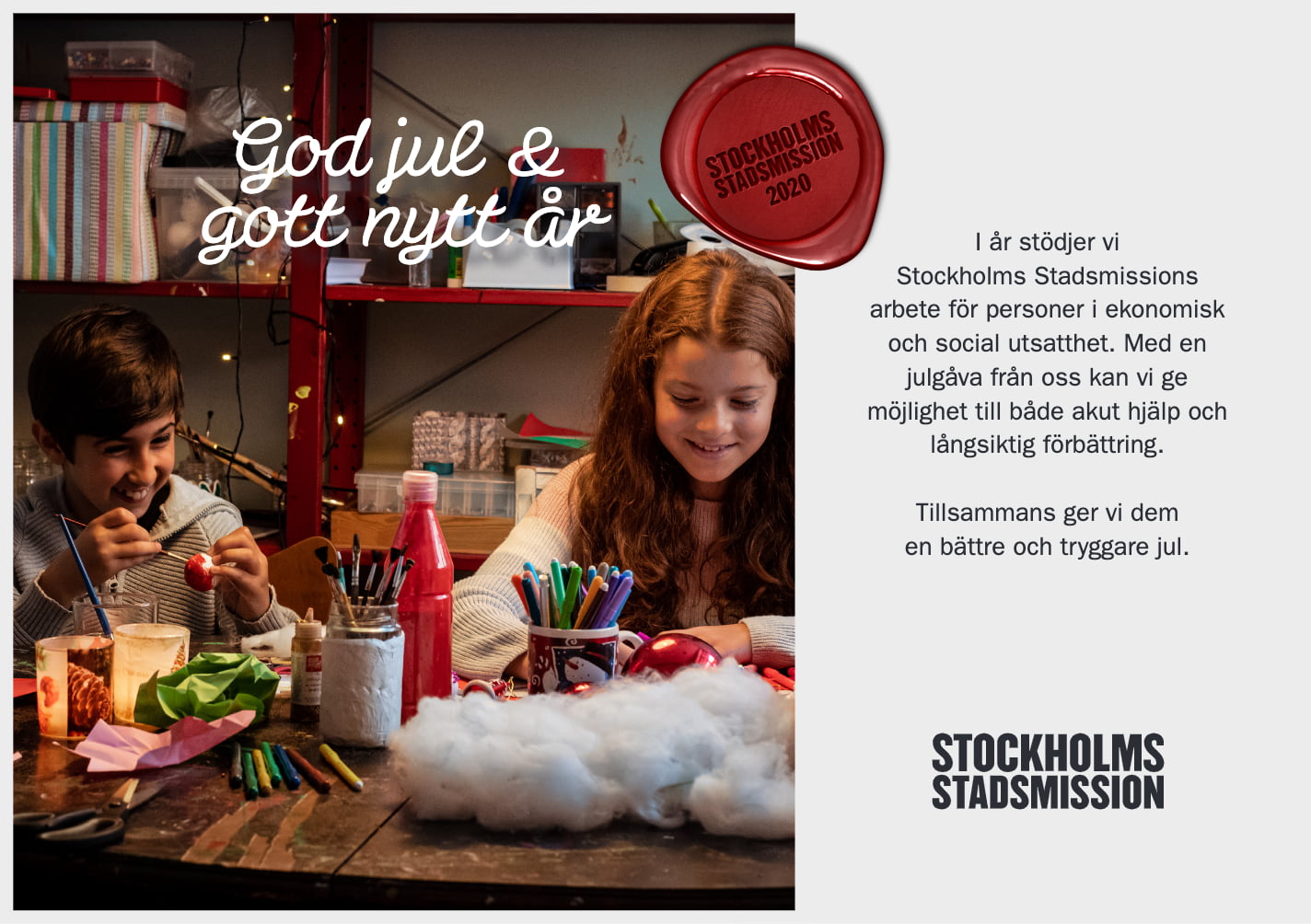 stockholms stadsmission julgåva